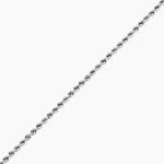 Bracelet Cordelia Maille Corde Or Blanc - Bracelets cha&icirc;ne Femme | Histoire d&rsquo;Or