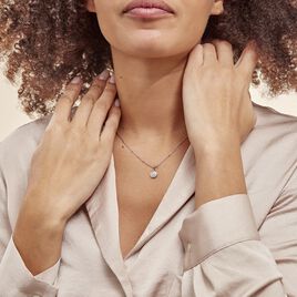 Collier Pascalin Argent Blanc Oxyde De Zirconium - Colliers fantaisie Femme | Histoire d’Or