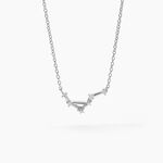 Collier Vega Argent Blanc Oxyde De Zirconium - Colliers Zodiaque Femme | Histoire d&rsquo;Or