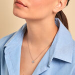 Collier Yvannah Argent Blanc Oxyde De Zirconium - Colliers fantaisie Femme | Histoire d&rsquo;Or