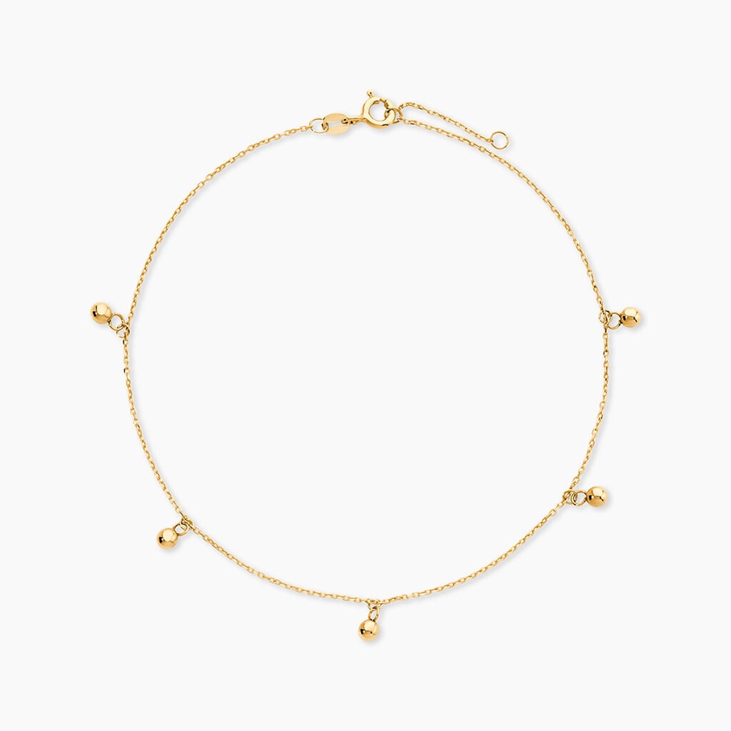 Cha&icirc;ne De Cheville Bethanie Or Jaune - Cha&icirc;nes de cheville Femme | Histoire d&rsquo;Or