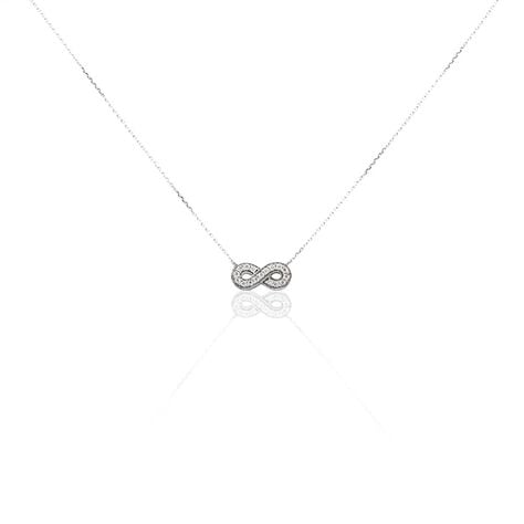 Collier Or Blanc Chlotildane Diamants - Colliers Femme | Histoire d’Or