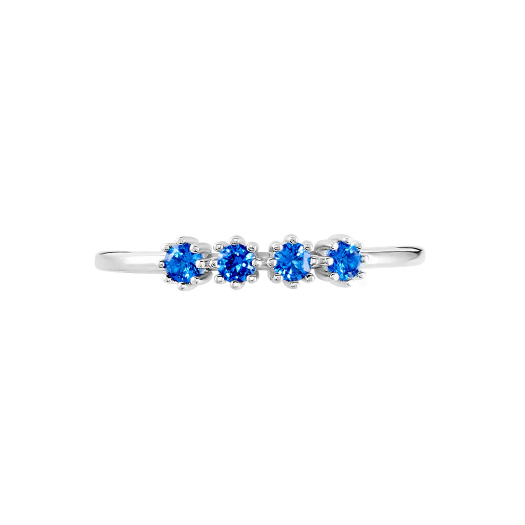 Bague Karrie Argent Blanc Oxyde De Zirconium - Bagues avec pierre Femme | Histoire d’Or