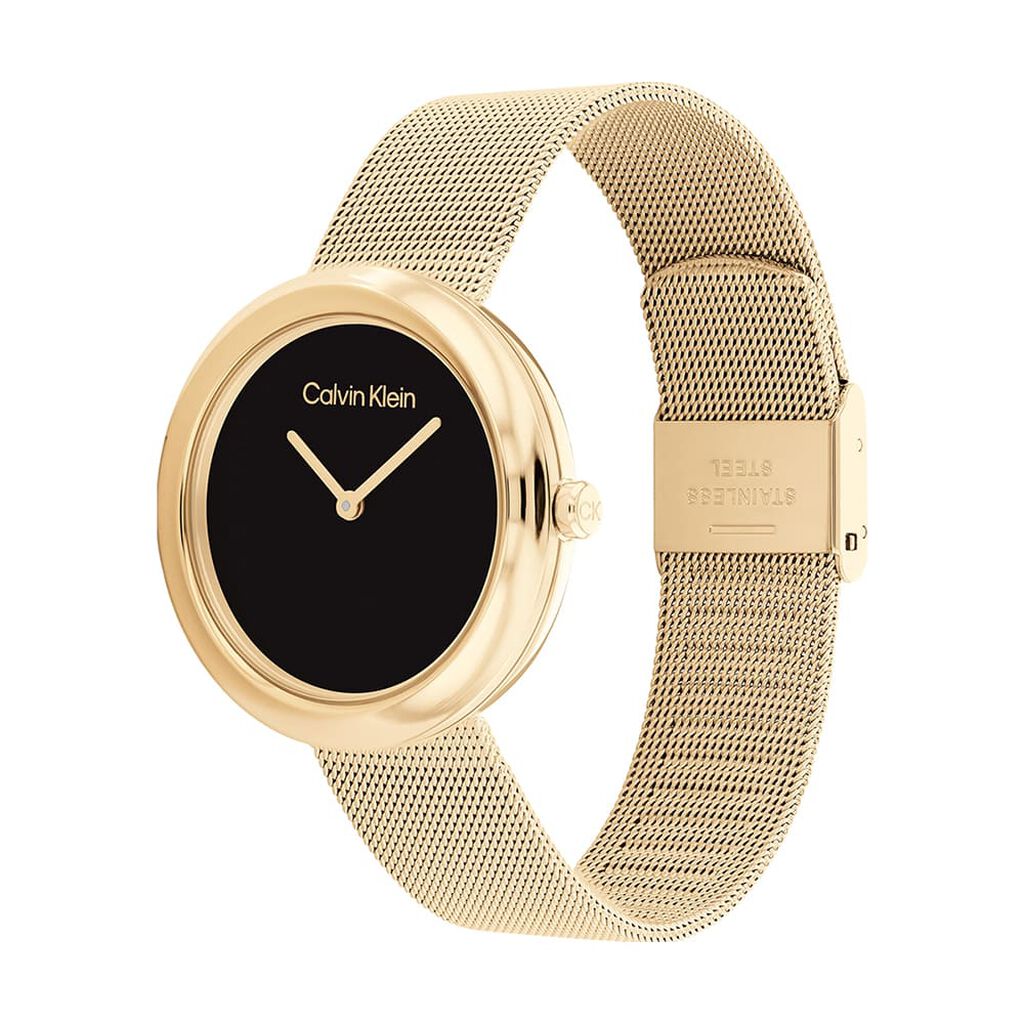 Montre Calvin Klein Twisted Bezel Noir - Montres Femme | Histoire d&rsquo;Or
