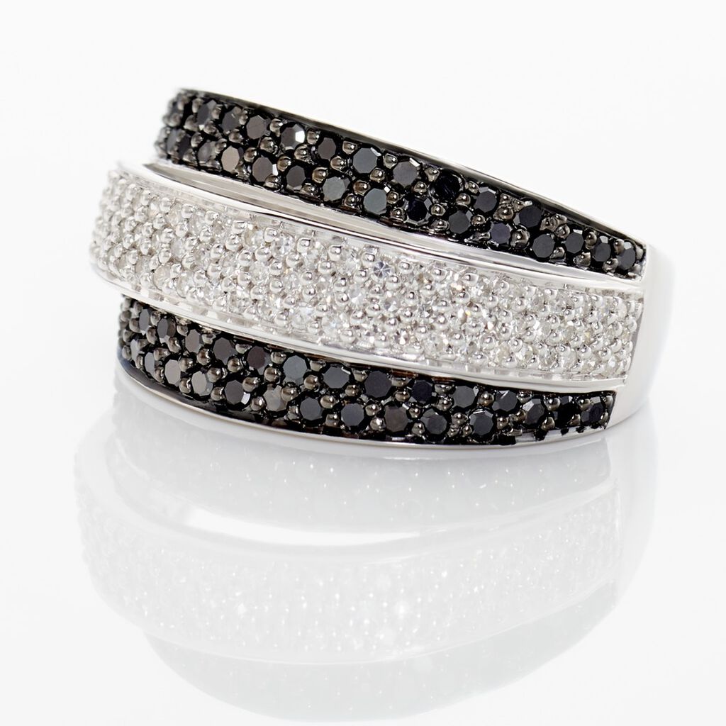 Bague Cihan Or Blanc Diamant - Bagues avec pierre Femme | Histoire d’Or
