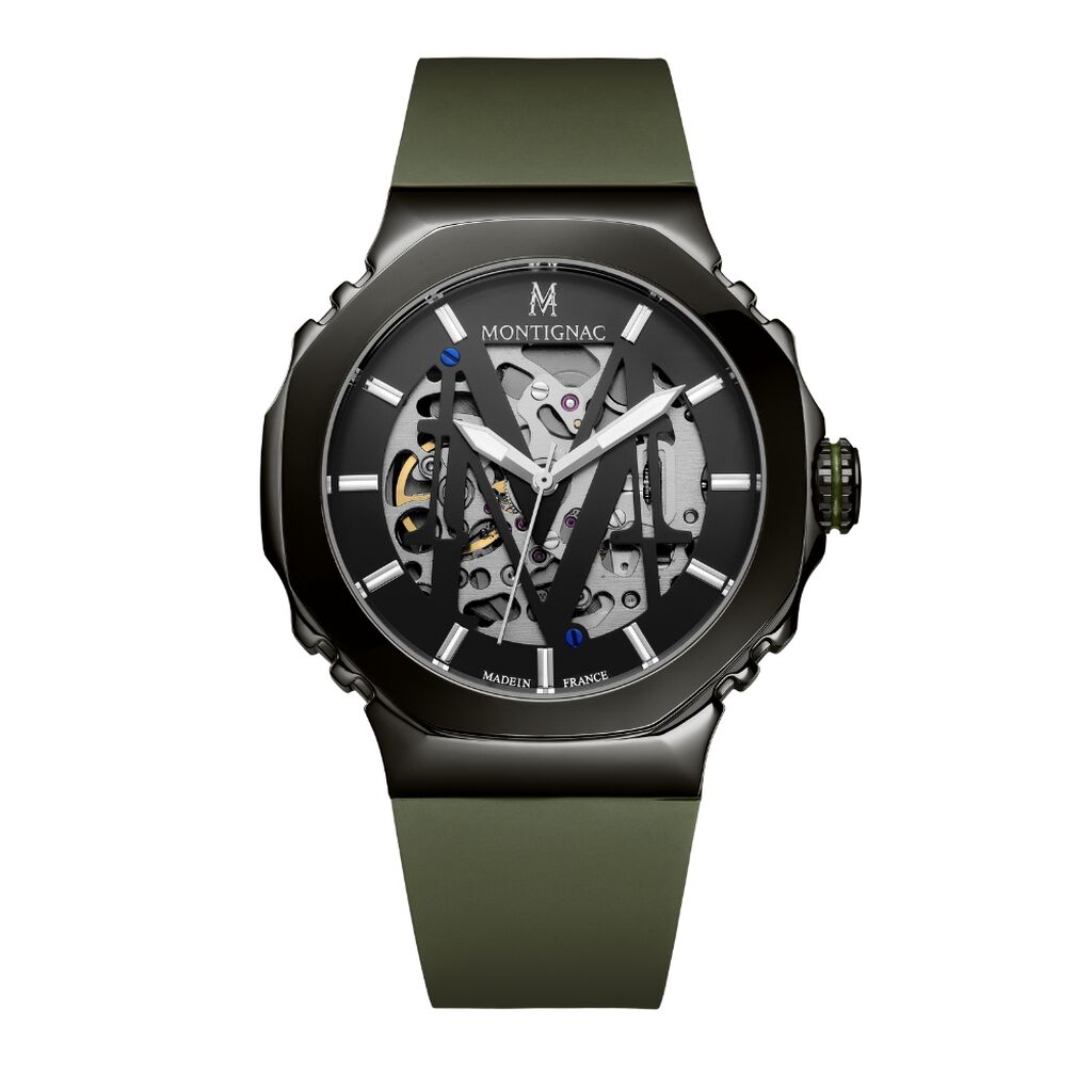 Montre Montignac Octagon Automatique Gris - Montres Homme | Histoire d’Or