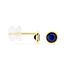 Boucles D'oreilles Puces Edy Serti Clos Or Jaune Saphir - Clous d'oreilles Femme | Histoire d’Or