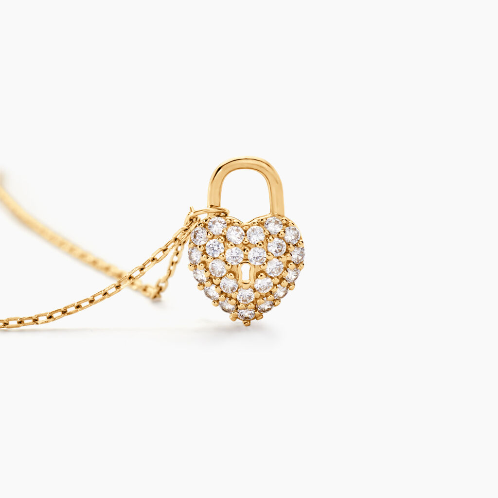 Collier Lucrezio Or Jaune Oxyde De Zirconium - Colliers Femme | Histoire d&rsquo;Or