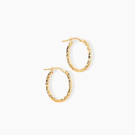 Cr&eacute;oles Carlyle Or Jaune - Boucles d'oreilles cr&eacute;oles Femme | Histoire d&rsquo;Or
