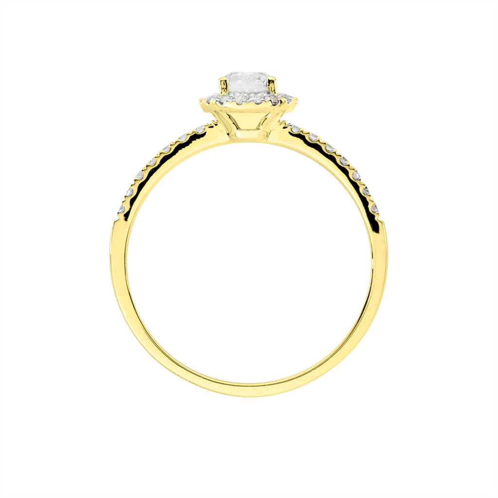 Bague Solitaire Lena Or Jaune Diamant - Bagues solitaires Femme | Histoire d&rsquo;Or