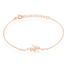 Bracelet Wendy Argent Rose Oxyde De Zirconium - Bracelets Plume Femme | Histoire d’Or