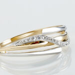 Bague Bodil Or Bicolore Diamant - Bagues avec pierre Femme | Histoire d&rsquo;Or