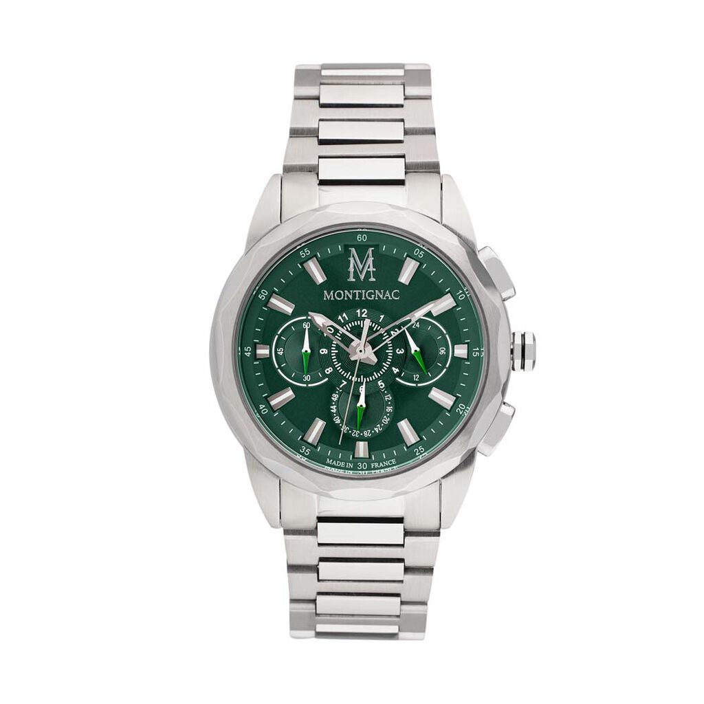 Montre Montignac Round Multifonction Vert - Montres Homme | Histoire d&rsquo;Or