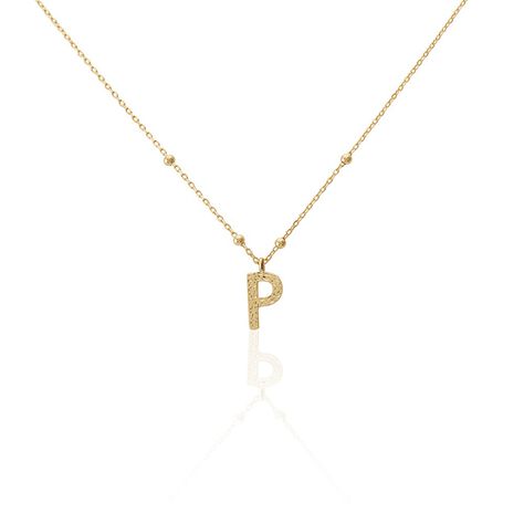 Collier Plaqué Or Jaune Lettra - Colliers fantaisie Femme | Histoire d’Or