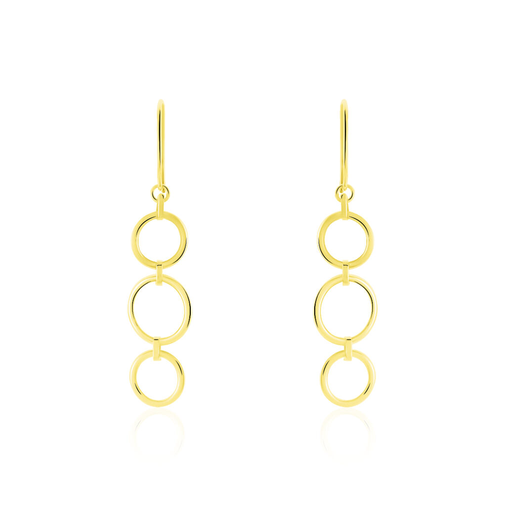 Boucles D’oreilles Pendantes Or Jaune Isabela