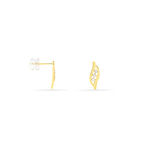 Boucles D'oreilles Puces Caline Or Jaune Diamant - Clous d'oreilles Femme | Histoire d&rsquo;Or