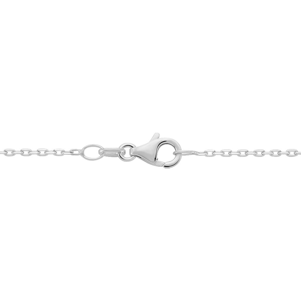 Cha&icirc;ne Claudine Maille For&ccedil;at Argent Blanc - Chaines Femme | Histoire d&rsquo;Or