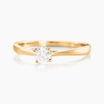 Bague Solitaire Or Jaune Aphrodite Diamant - Bagues solitaires Femme | Histoire d&rsquo;Or