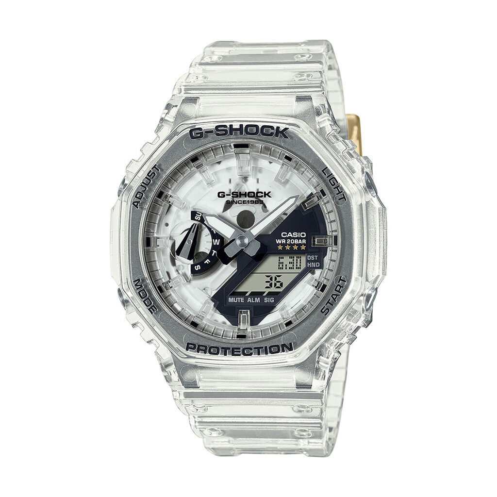 Montre Casio G-shock Bicolore Blanc / Noir - Montres Homme | Histoire d&rsquo;Or