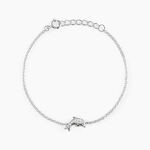 Bracelet Court Argent Blanc Giullia Oxyde De Zirconium - Bracelets Femme | Histoire d&rsquo;Or