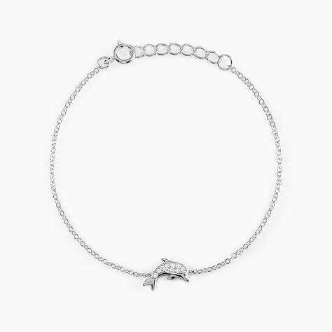 Bracelet Court Argent Blanc Giullia Oxyde De Zirconium - Bracelets Femme | Histoire d&rsquo;Or
