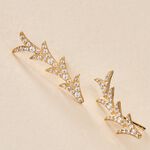 Boucles D'oreilles Puces Ligeia Or Jaune Oxyde De Zirconium - Clous d'oreilles Femme | Histoire d&rsquo;Or