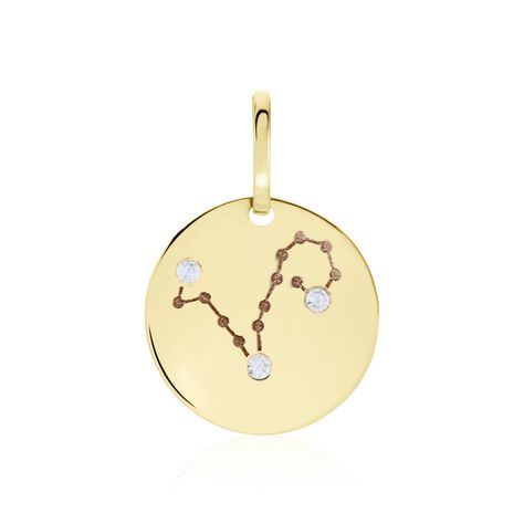 Pendentif Or Jaune Astraea Oxyde De Zirconium - Pendentifs Zodiaque Femme | Histoire d’Or