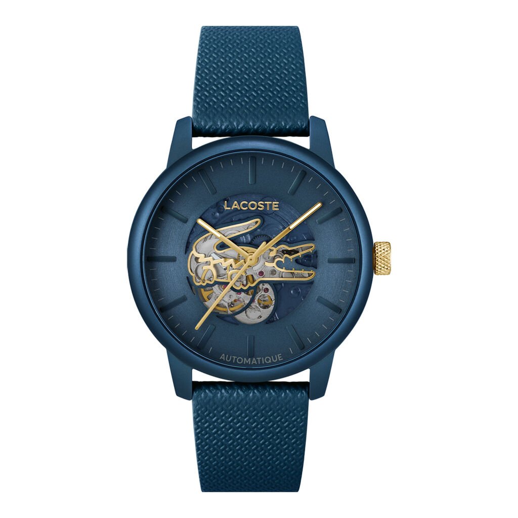 Montre Lacoste .12.12 Automatique Bleu - F&ecirc;te des p&egrave;res Homme | Histoire d&rsquo;Or