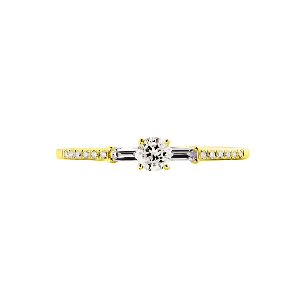Bague Solitaire Nina Or Jaune Diamant - Bagues solitaires Femme | Histoire d&rsquo;Or