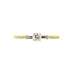 Bague Solitaire Nina Or Jaune Diamant - Bagues solitaires Femme | Histoire d&rsquo;Or