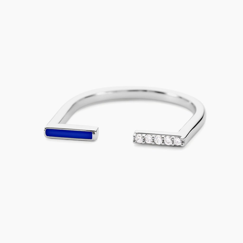 Bague Infini Pop Argent Blanc Oxyde De Zirconium - Bagues avec pierre Femme | Histoire d’Or