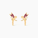 Boucles D'oreilles Puces Feelia Or Jaune - Clous d'oreilles Enfant | Histoire d&rsquo;Or