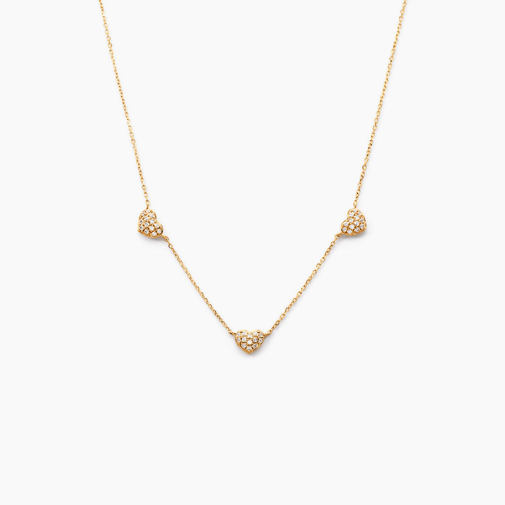 Collier Bomb Lover Or Jaune Oxyde De Zirconium - Colliers Femme | Histoire d’Or