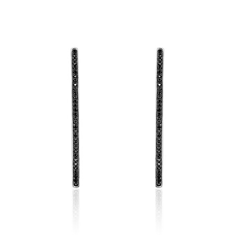 Boucles D'oreilles Pendantes Judith Argent Blanc Oxyde De Zirconium - Boucles d'oreilles fantaisie Femme | Histoire d’Or