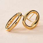 Boucles D'oreilles Goldess Acier Jaune - Boucles d'oreilles cr&eacute;oles Femme | Histoire d&rsquo;Or