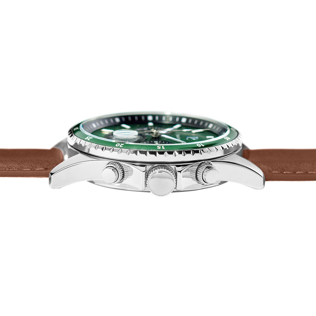 Montre Pierre Lannier Cronos Vert - Montres Homme | Histoire d&rsquo;Or