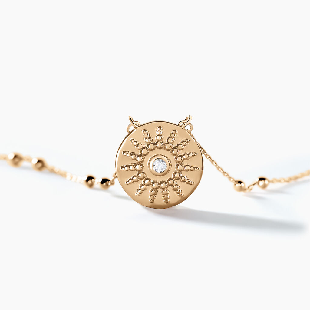 Collier Artea Plaqué Or Jaune Oxyde De Zirconium - Colliers fantaisie Femme | Histoire d’Or