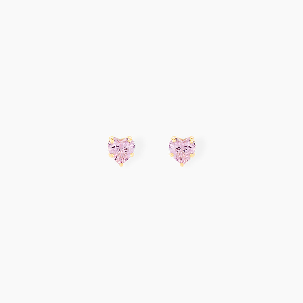 Boucles D'oreilles Puces Daria Or Jaune Oxyde - Clous d'oreilles Femme | Histoire d’Or