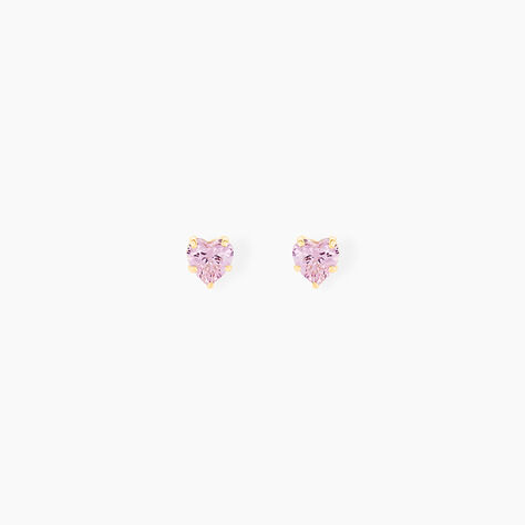 Boucles D'oreilles Puces Daria Or Jaune Oxyde - Clous d'oreilles Femme | Histoire d’Or
