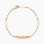 Bracelet Golden Beans Plaque Or Jaune - Bracelets Femme | Histoire d&rsquo;Or