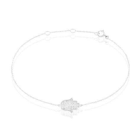 Bracelet Aicha Or Blanc Diamant - Bracelets Femme | Histoire d&rsquo;Or