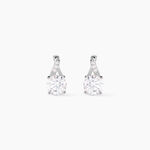 Boucles D'oreilles Pendantes Idylla Argent Blanc Oxyde De Zirconium - Boucles d'oreilles fantaisie Femme | Histoire d&rsquo;Or