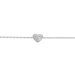 Bracelet Samia Argent Blanc Oxyde De Zirconium - Bracelets Coeur Femme | Histoire d’Or