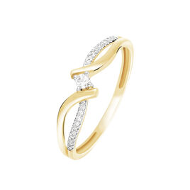 Bague Orianna Or Jaune Diamant - Bagues avec pierre Femme | Histoire d’Or
