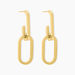 Boucles D'oreilles Pendantes Urban Line Acier Doré - Boucles d'oreilles fantaisie Femme | Histoire d’Or