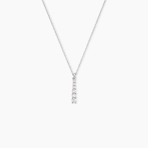 Collier Georas Or Blanc Oxyde - Colliers Femme | Histoire d&rsquo;Or