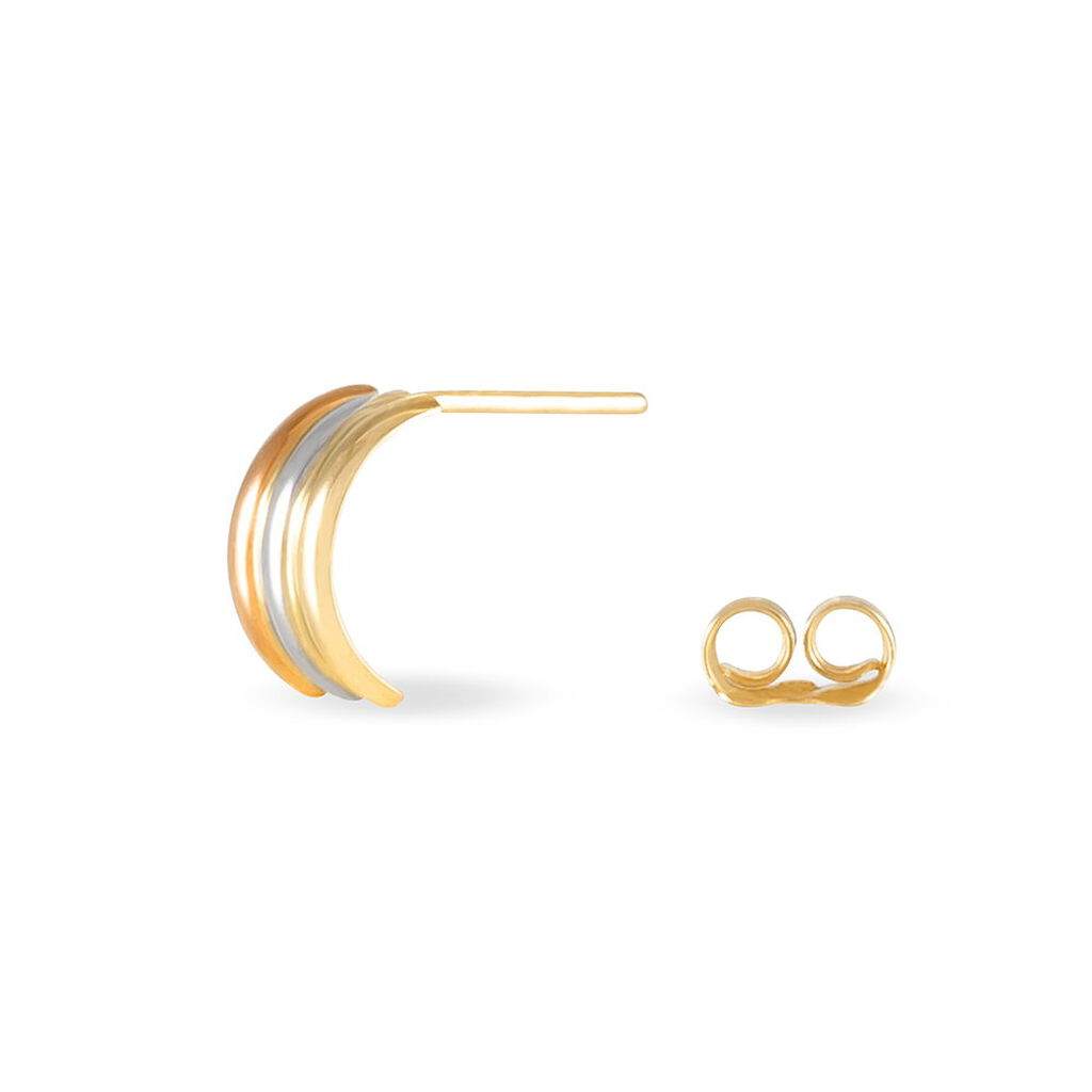 Cr&eacute;oles Igora Or Tricolore - Boucles d'oreilles cr&eacute;oles Femme | Histoire d&rsquo;Or