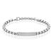 Bracelet Identite Acier Blanc Doryan - Gourmettes Homme | Histoire d&rsquo;Or