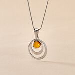 Collier Argent Blanc Alanna Ambre - Colliers fantaisie Femme | Histoire d&rsquo;Or