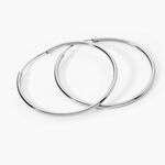 Cr&eacute;oles Argent Blanc Olympia - Boucles d'oreilles cr&eacute;oles Femme | Histoire d&rsquo;Or